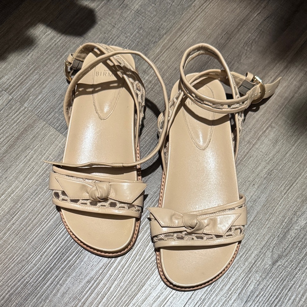 Alexandre Birman Beige Tan Leather Strappy Sandals - Picture 11 of 11